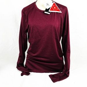 Adidas Long Sleeve Running Tee Maroon BQ2309  GB1